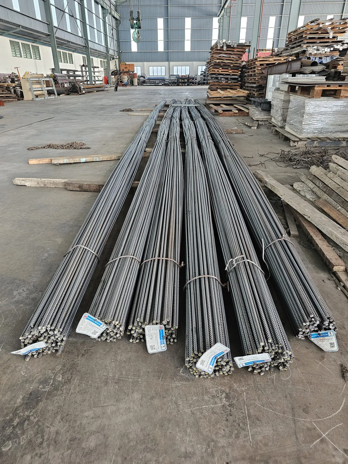 Steel bars, shafts and track products